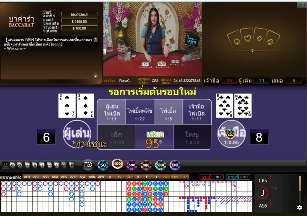 ภาพตัวอย่างเกม BBIN CASINO ในคาสิโน UFANANCE ภาพที่ 2