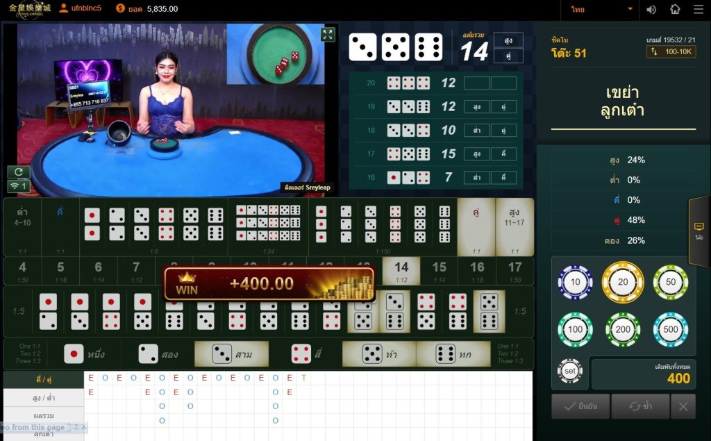 ภาพตัวอย่างเกม VENUS CASINO ในคาสิโน UFANANCE ภาพที่ 1