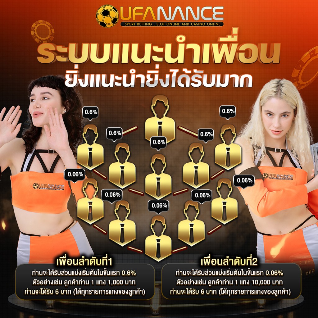 ภาพอธิบายรายได้จากระบบแนะนำเพื่อน UFANANCE